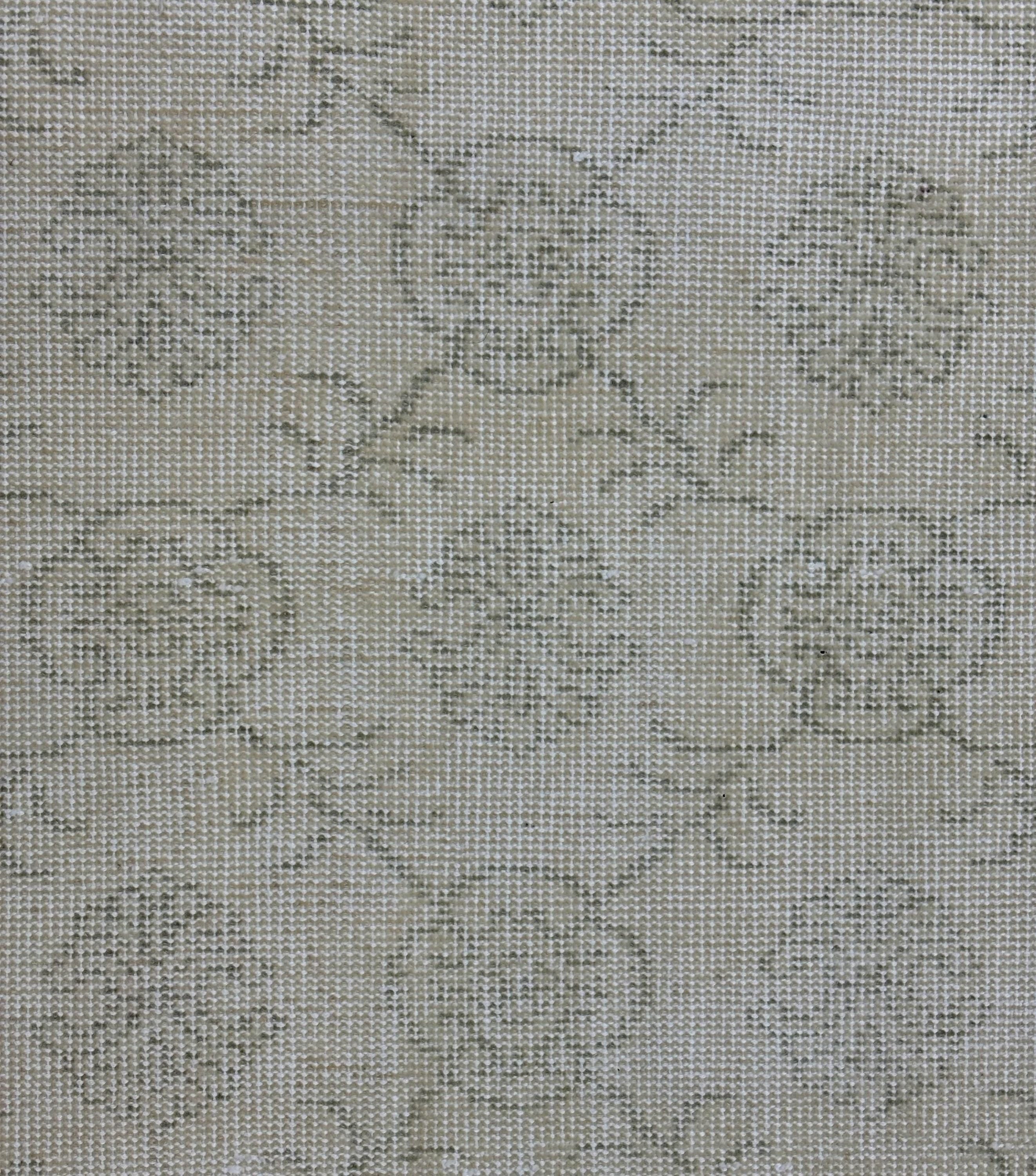 Vintage Turkish Wool Rug, Ivory Beige Floral Anatolian Rug, Large Neutral Oushak Style Area Rug, 208x330 cm