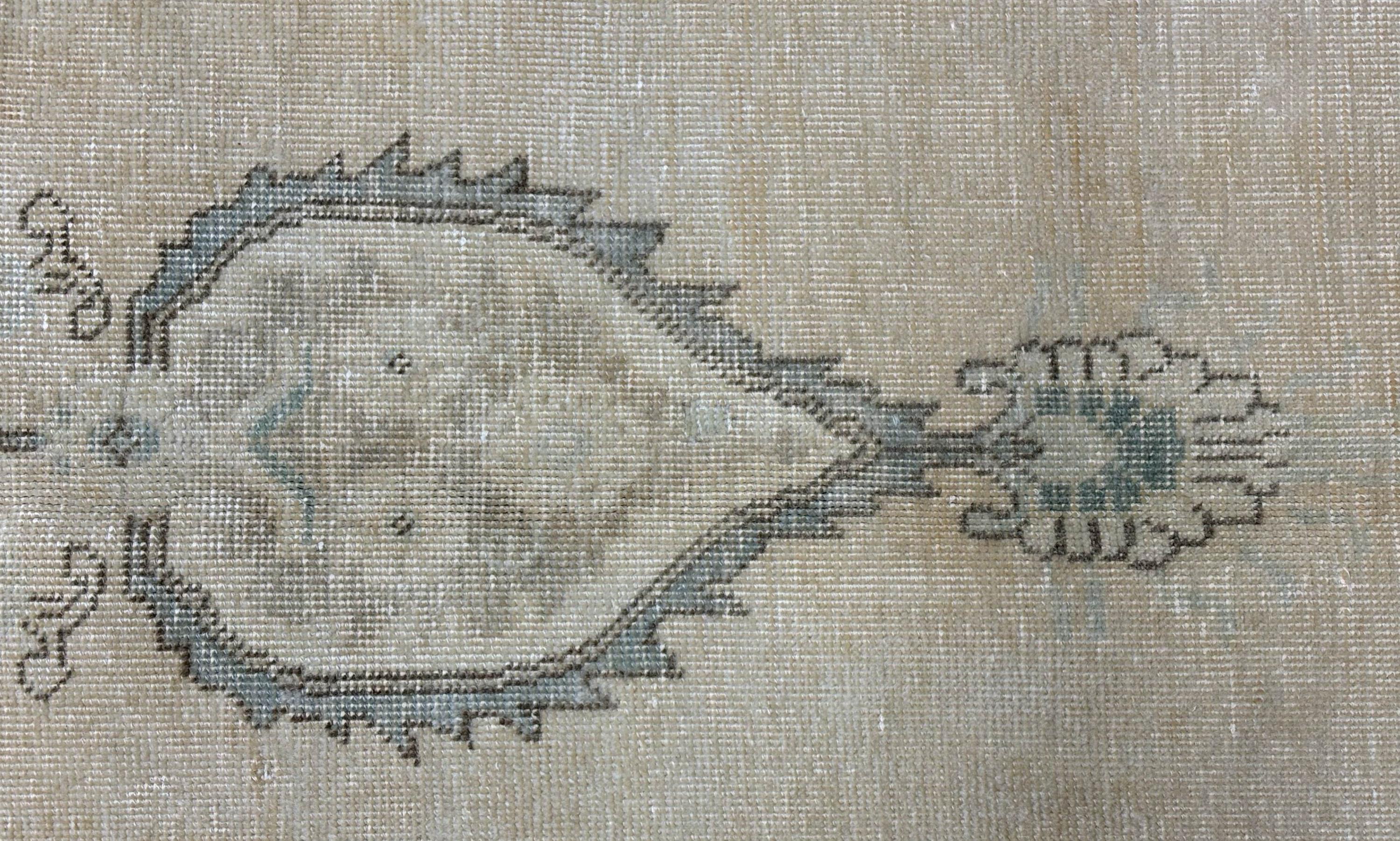 Large Vintage Turkish Rug, Faded Anatolian Wool Carpet, Handwoven 9x12 Rug for Living Room, Distressed Medallion Style Area