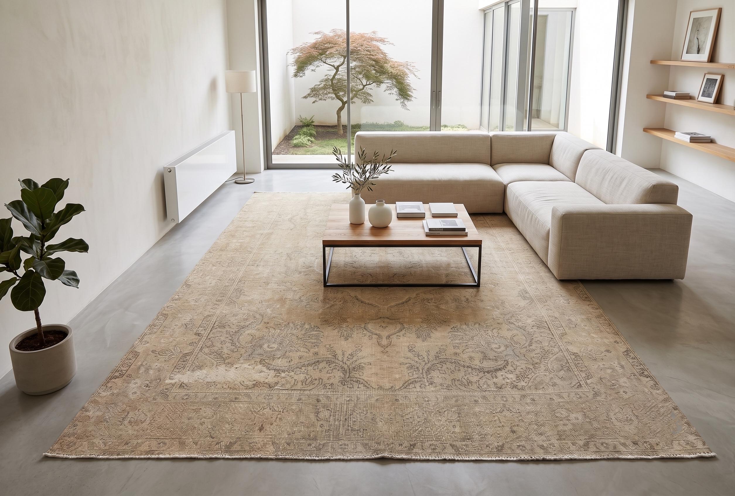 Vintage Turkish Rug, Large Area Rug 9x13 | Wool Handwoven Carpet, 1980s Anatolian Rug, Bohemian Living Room, Traditional