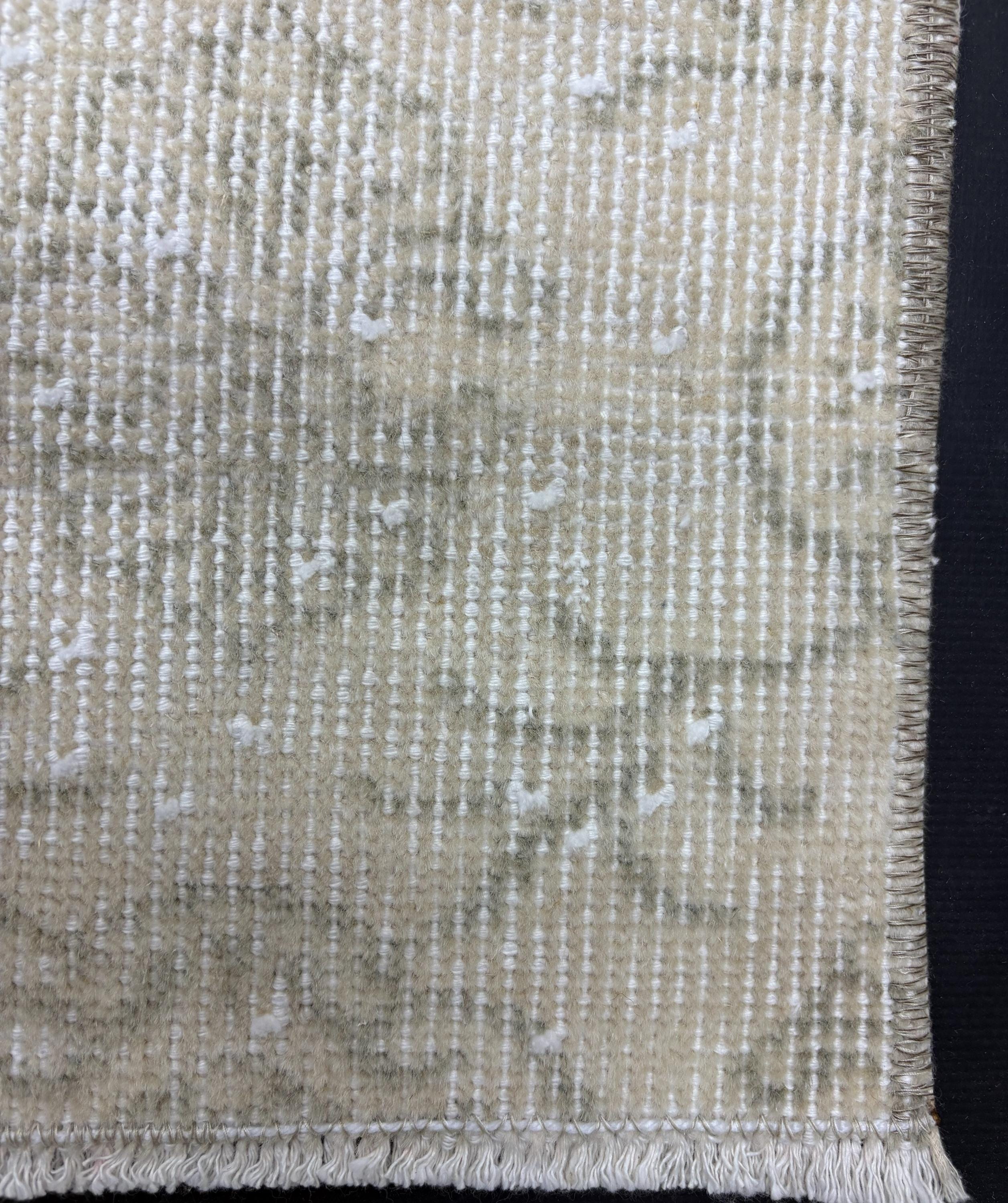 Vintage Turkish Wool Rug, Ivory Beige Floral Anatolian Rug, Large Neutral Oushak Style Area Rug, 208x330 cm