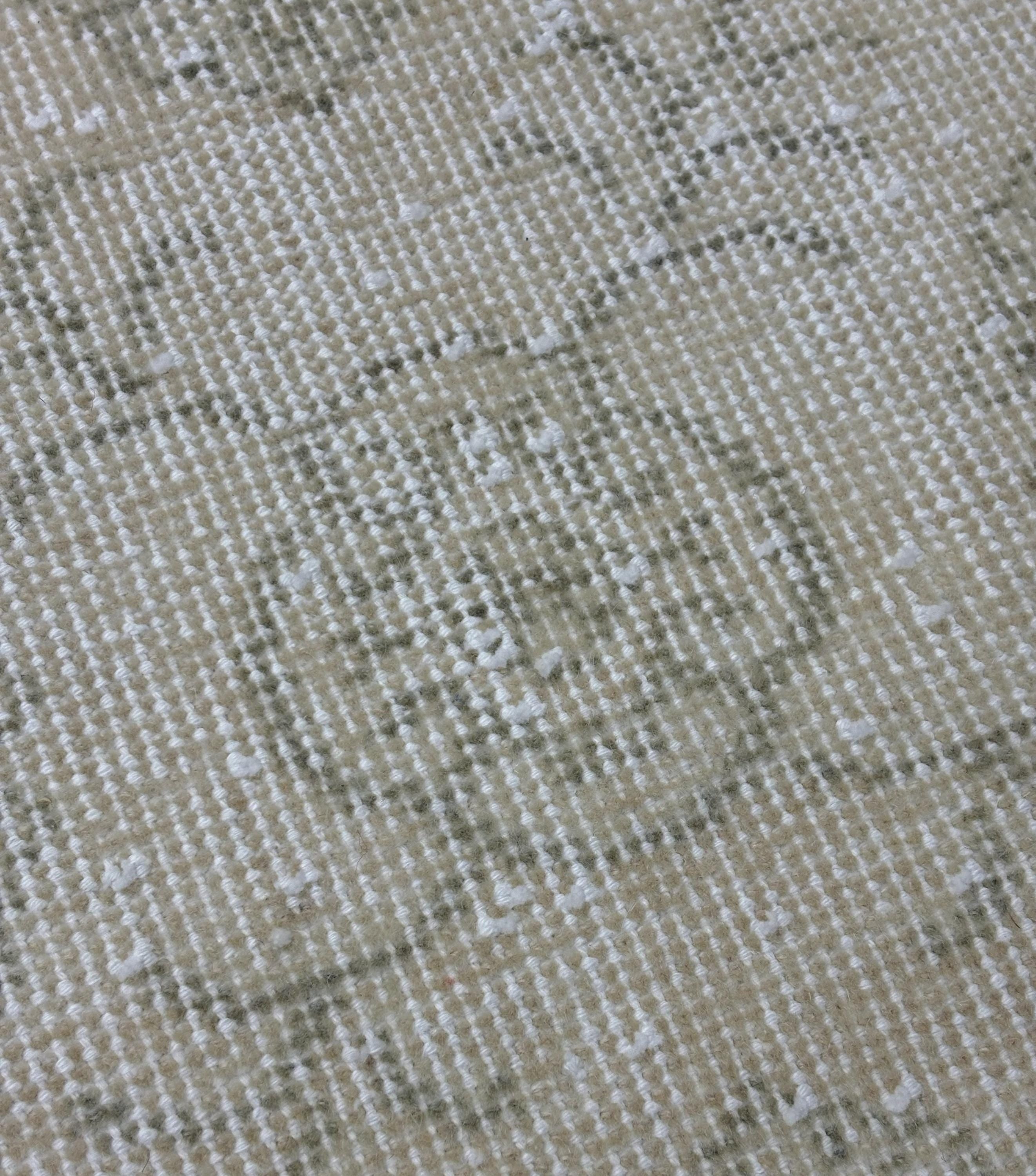 Vintage Turkish Wool Rug, Ivory Beige Floral Anatolian Rug, Large Neutral Oushak Style Area Rug, 208x330 cm